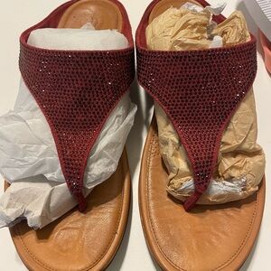 Elegant Red Women's Sandals